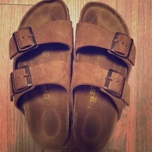 Birkenstock two strap sandals- like new!